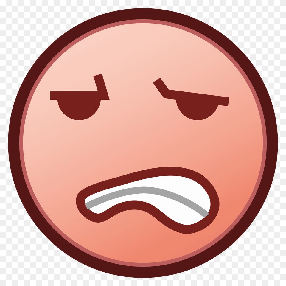 Grimacing Face Emoji Clipart, Badge, Logo, Symbol, Head Png