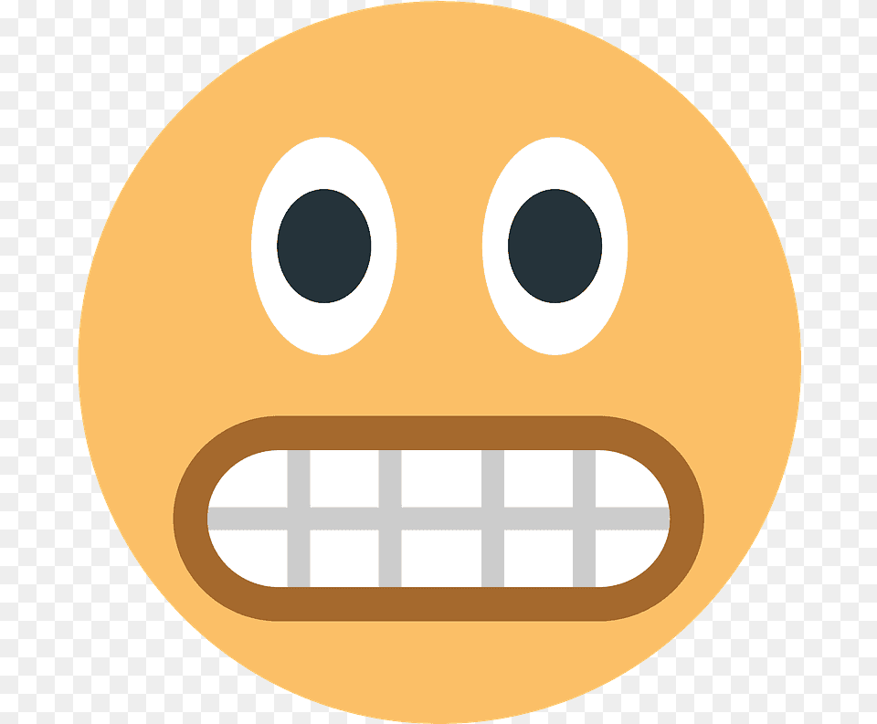 Grimacing Face Emoji Clipart Emoji, Food, Sweets, Disk Png Image