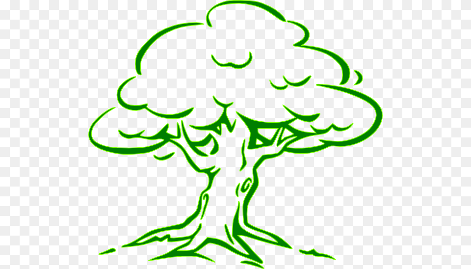 Grimes Tree Svg Clip Arts Oak Tree Simple Drawing, Stencil, Green Free Png
