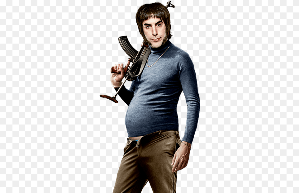 Grimsby Sacha Baron Cohen Brothers Grimsby, Weapon, Sleeve, Rifle, Person Free Png
