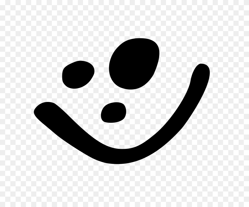 Grin Clip Art, Gray Free Png