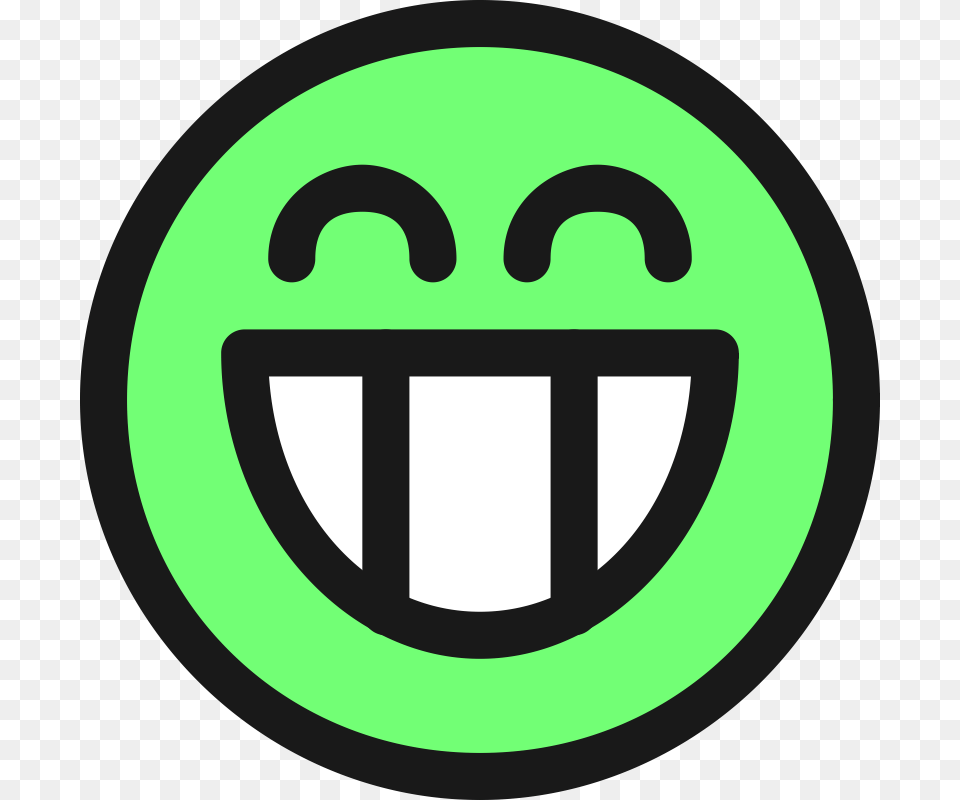 Grin Clipart Face, Logo, Symbol Png Image