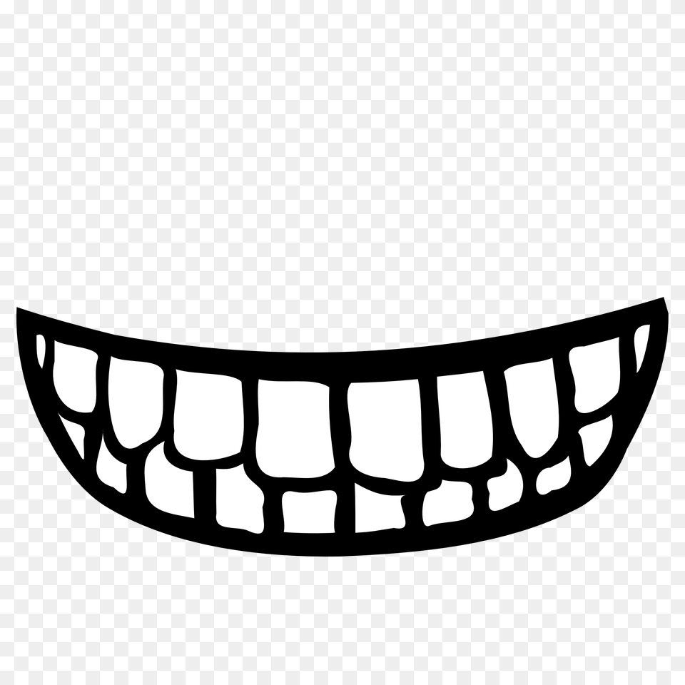 Grin Clipart Open Mouth, Stencil, Crib, Furniture, Infant Bed Free Png Download