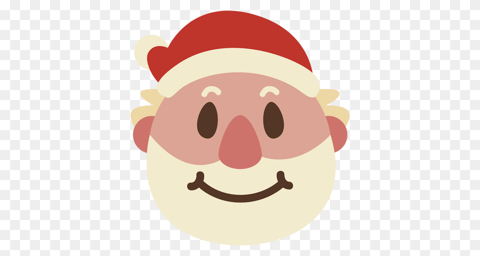 Grin Santa Claus Face Emoticon, Plush, Toy, Nature, Outdoors Png Image