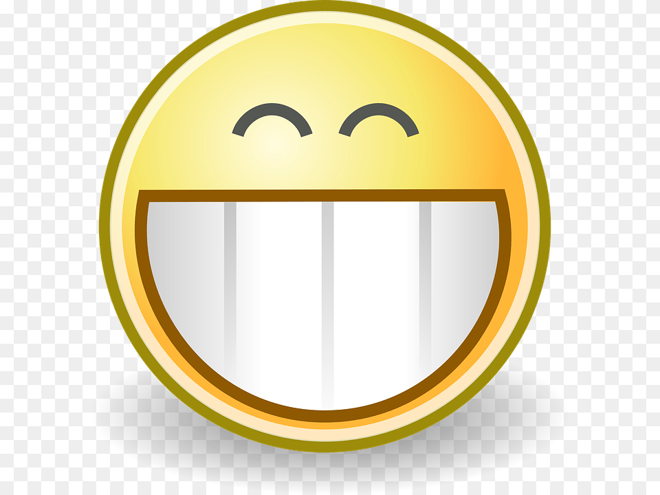 Grin Smile, Gold, Disk, Logo Png