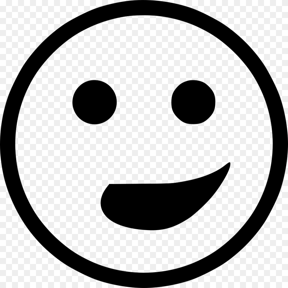 Grin Smile Deep Irony Smiley, Stencil Png Image