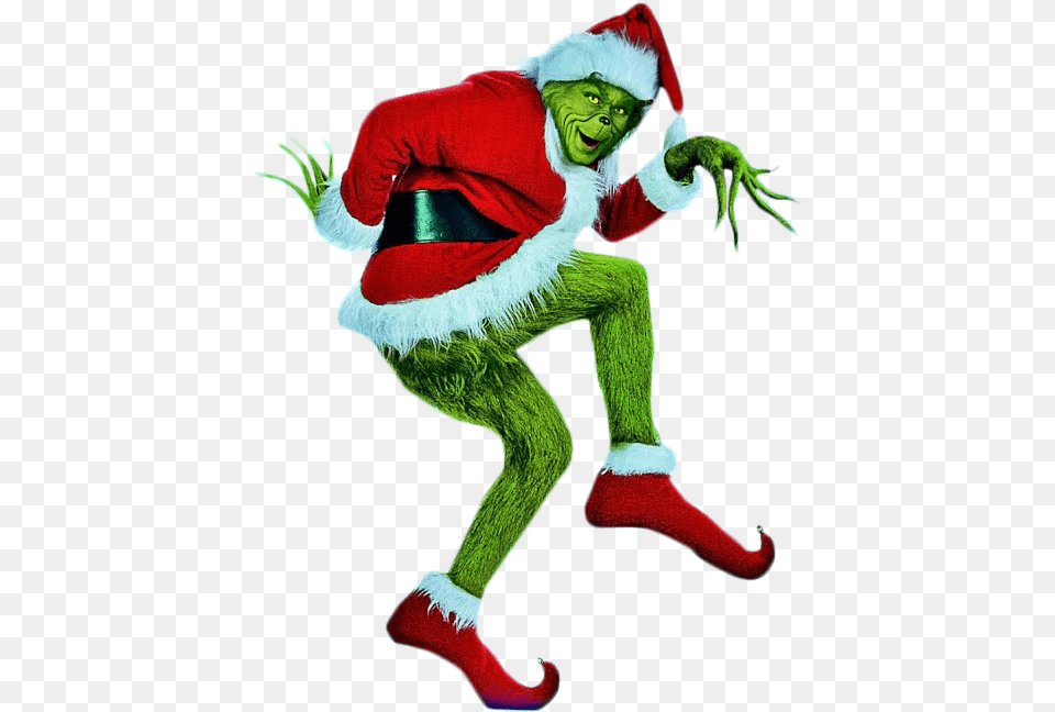Grinch Dancing Grinch Stole Christmas 2000, Elf, Adult, Female, Person Png Image