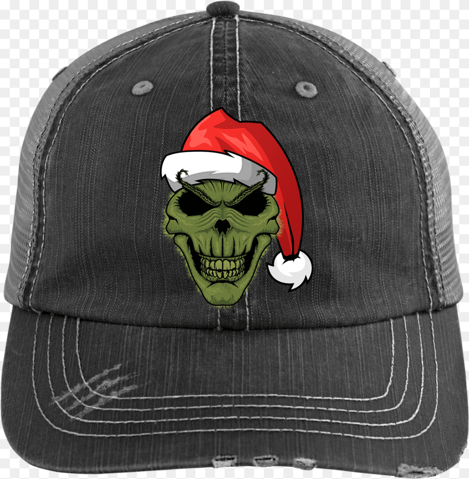 Grinch Distressed Trucker Capclass Trucker Hat, Baseball Cap, Cap, Clothing, Face Free Png