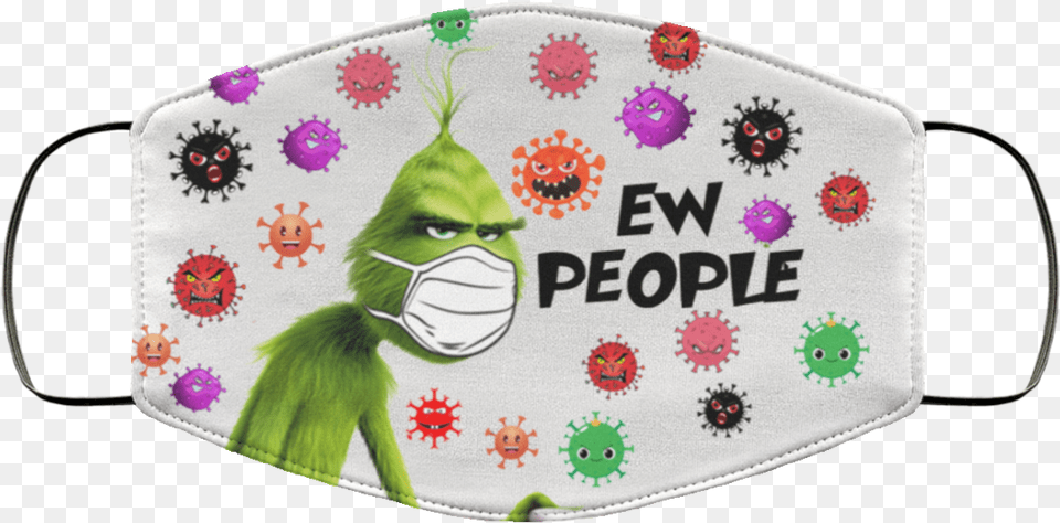 Grinch Ew People Face Mask Grinch With Face Mask, Accessories, Bag, Handbag Free Png