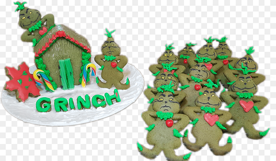 Grinch Gingerbread Men Cookies Pinn Gingerbread Png Image