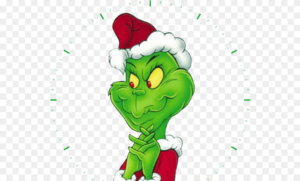 Grinch Grinch With Christmas Hat, Green, Cartoon, Baby, Person Free Png
