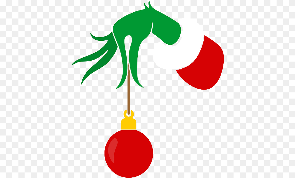 Grinch Hand Grinch Hand With Ornament, Food, Fruit, Plant, Produce Png Image