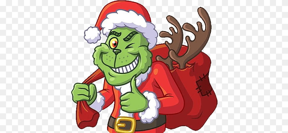 Grinch Grinch With Background, Dynamite, Weapon Png Image