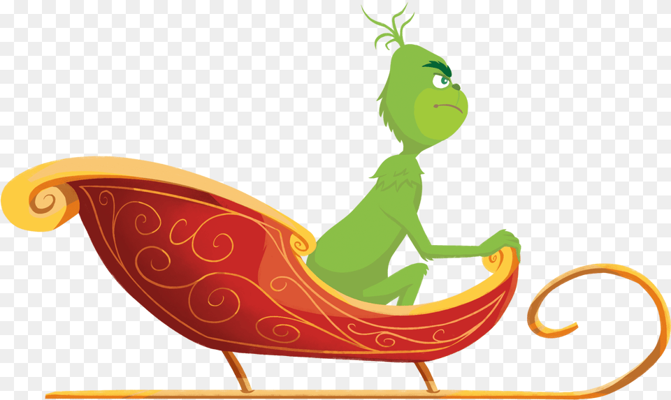 Grinch In A Sleigh, Animal, Person, Face, Head Free Png