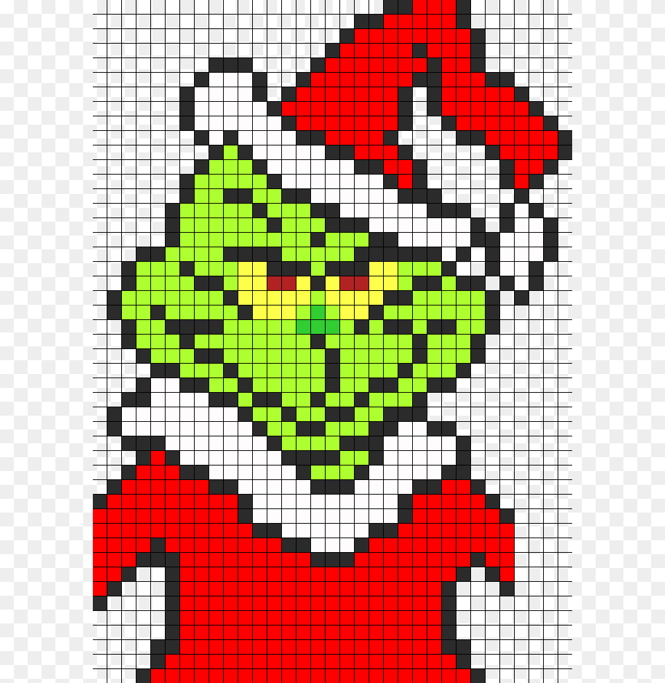 Grinch Pearler Beads Pixel Art Grinch, Graphics, Pattern, Tile, Chess Free Transparent Png