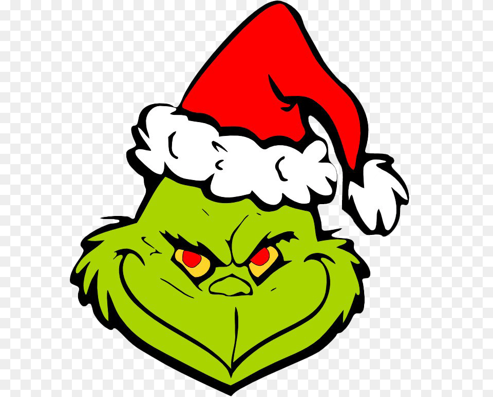 Grinch Pic Grinch With Santa Hat, Baby, Person, Cartoon, Face Png Image