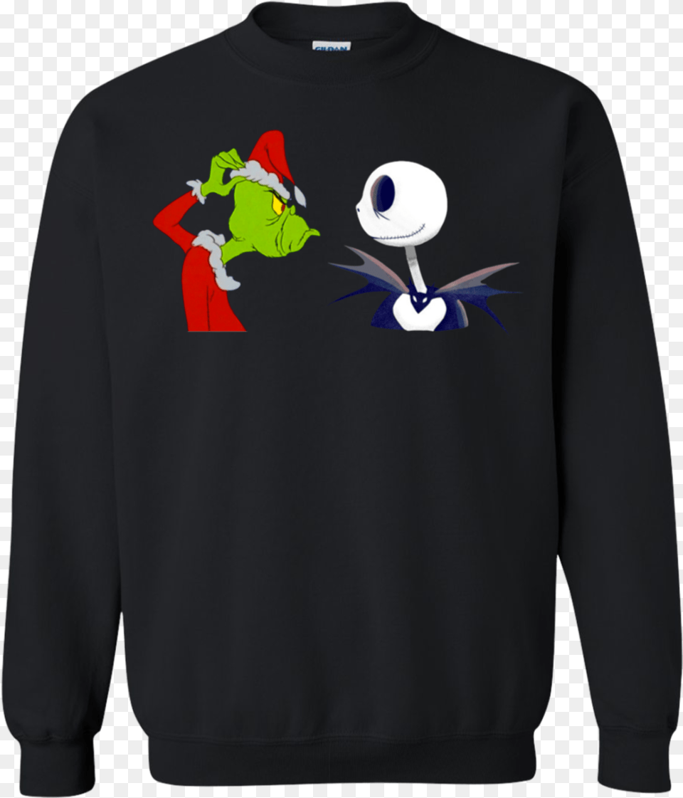 Grinch Who Stole The Nightmare Before Christmas Tee, Sweatshirt, Clothing, Knitwear, Sweater Png Image