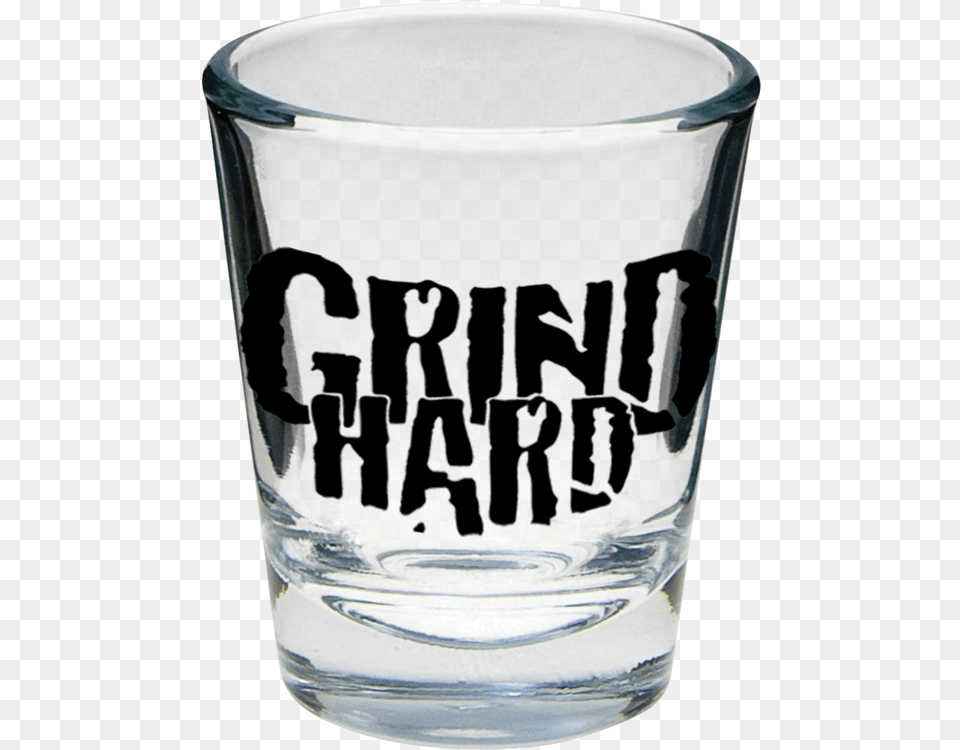 Grind Hard Shot Glass, Cup, Alcohol, Beer, Beverage Png