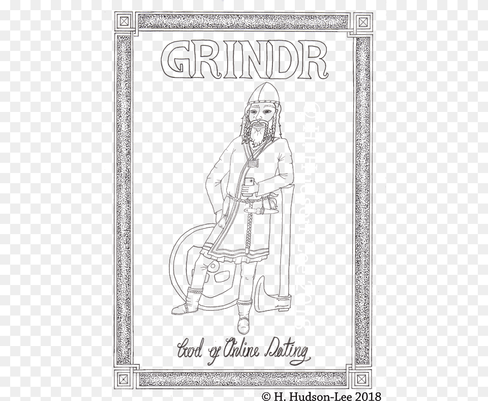 Grindr God Of Online Dating Line Art, Book, Publication, Advertisement, Poster Png