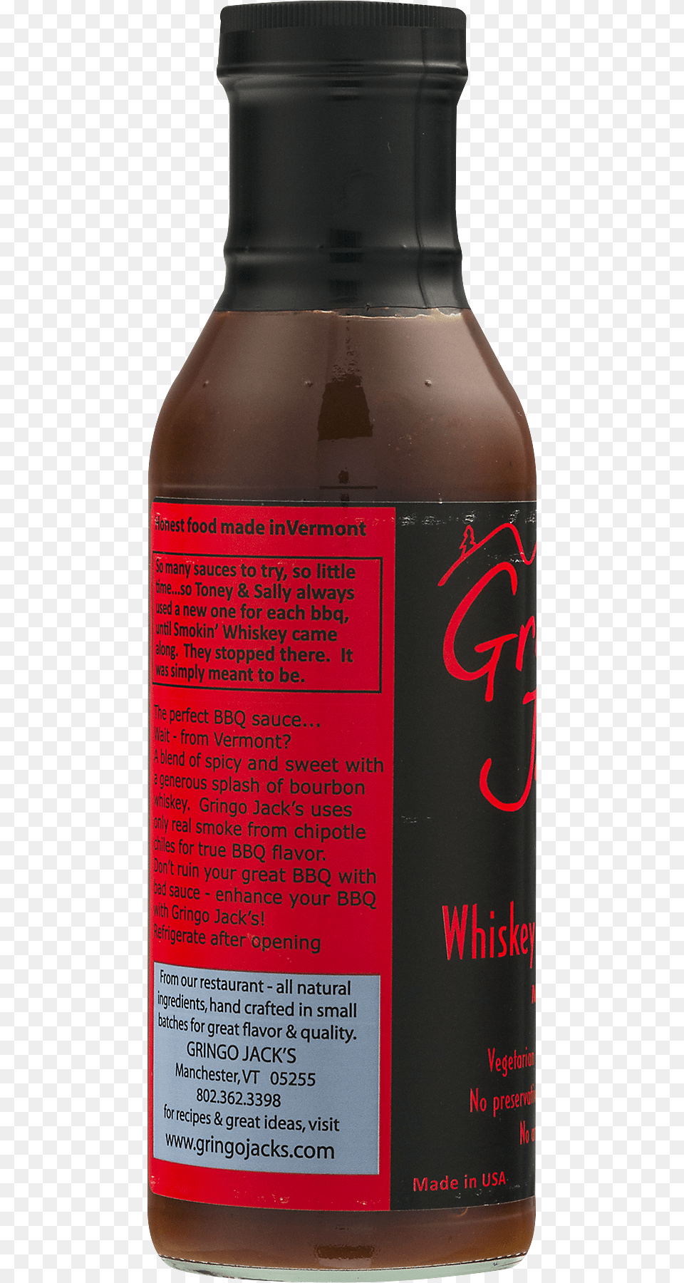 Gringo Jack39s Bbq Sauce Gringo Jack39s Whiskey Bbq Sauce Medium 12 Fl Oz, Bottle, Alcohol, Beer, Beverage Png