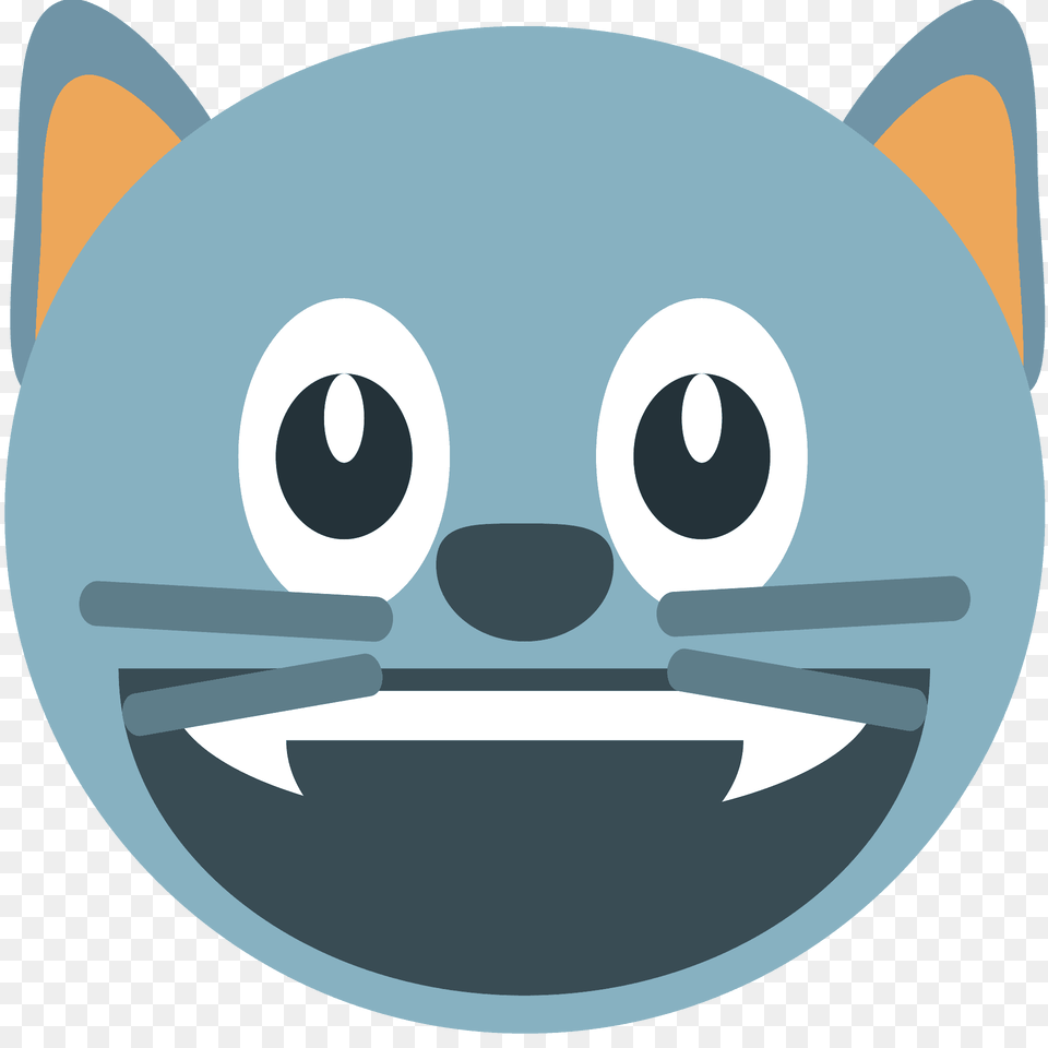 Grinning Cat Emoji Clipart, Disk, Plush, Toy Png Image