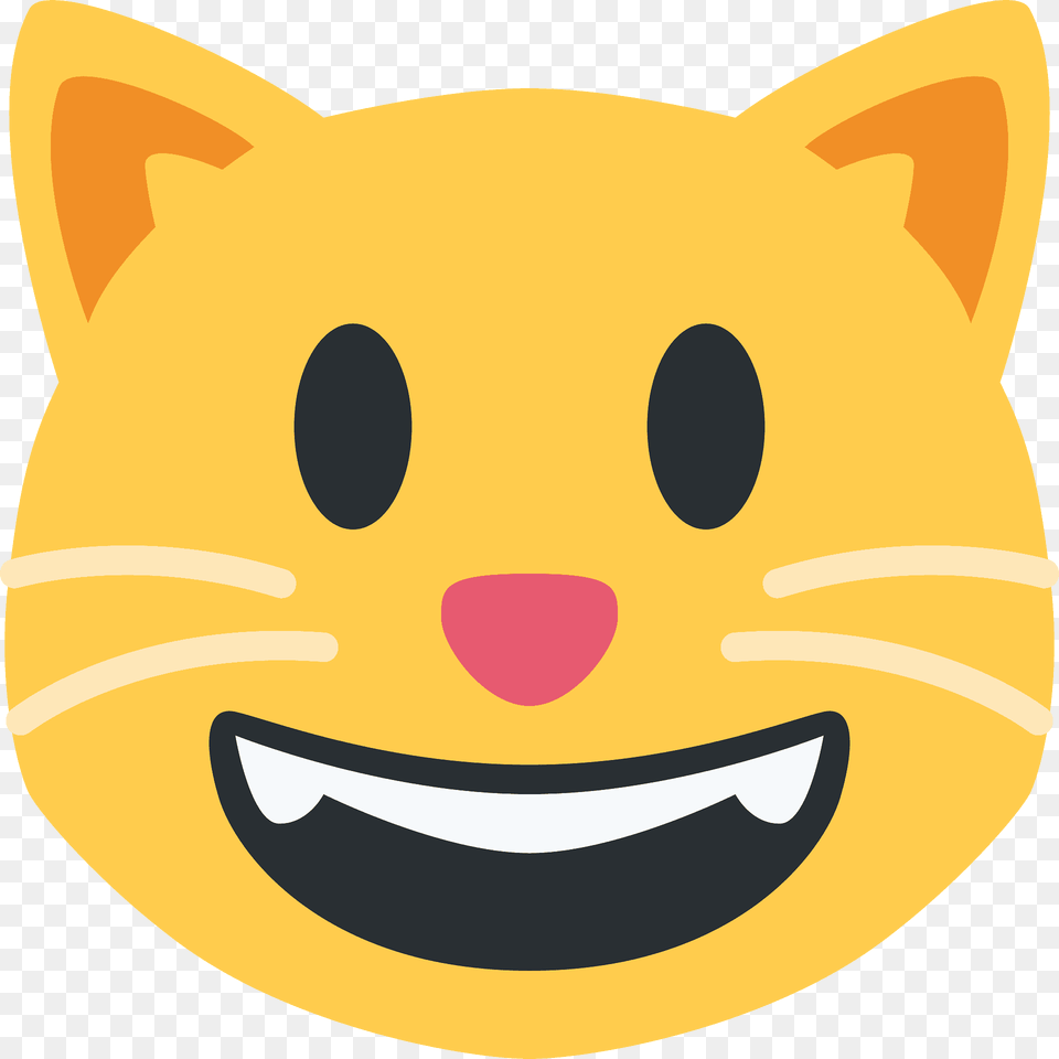 Grinning Cat Emoji Clipart, Toy, Plush, Sport, Rugby Ball Free Png
