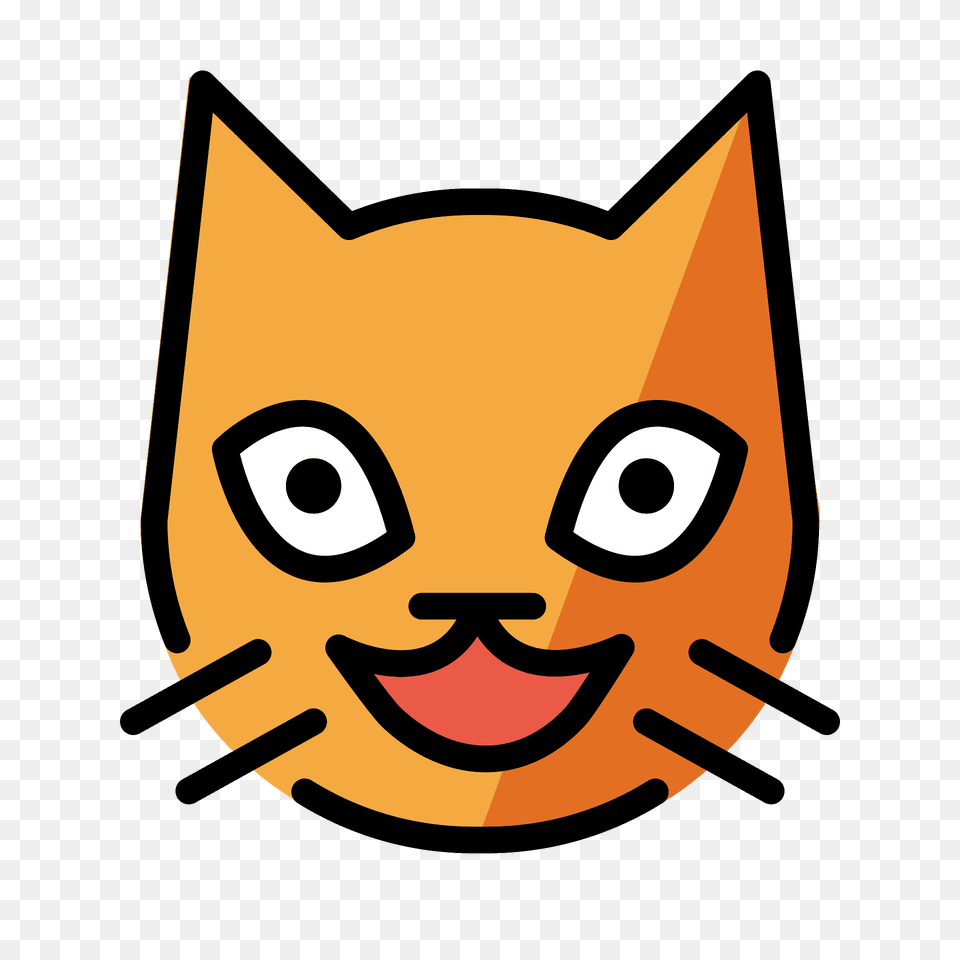 Grinning Cat Emoji Clipart, Sticker Png