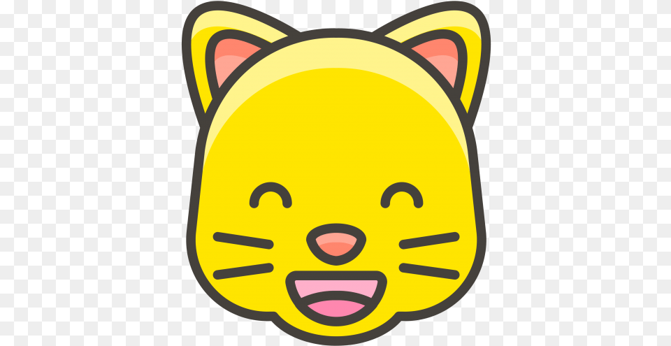 Grinning Cat Face With Smiling Eyes Emoji Easy To Cute Drawings Of Animals Easy, Plush, Toy, Bag, Head Png