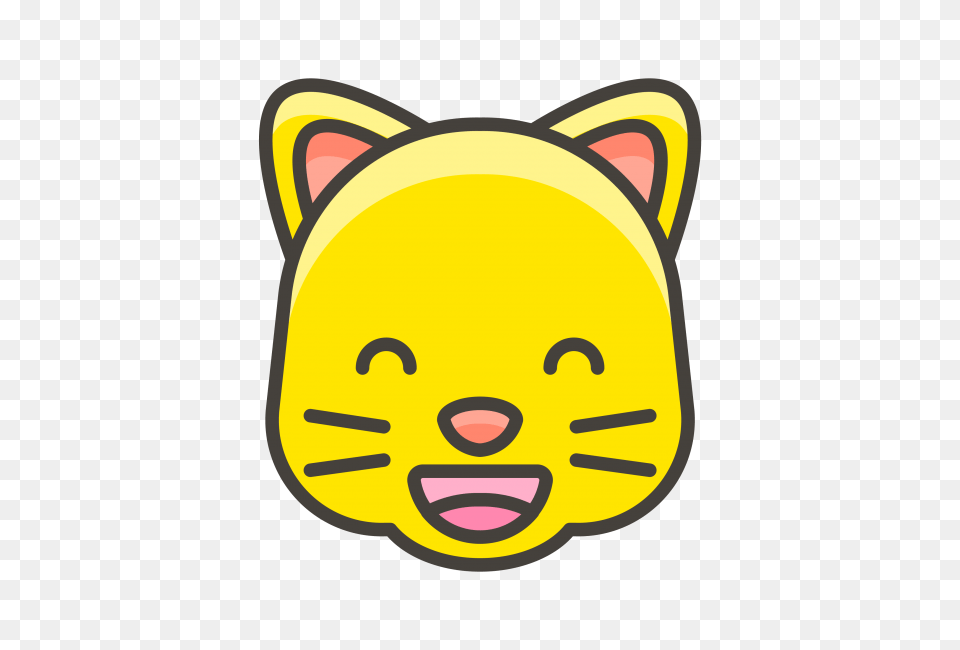 Grinning Cat Face With Smiling Eyes Emoji Transparent Emoji, Sticker, Plush, Toy, Ammunition Png Image