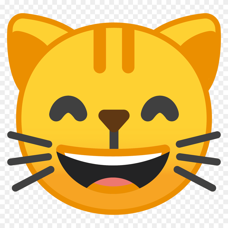 Grinning Cat With Smiling Eyes Emoji Clipart, Cutlery, Fork Png