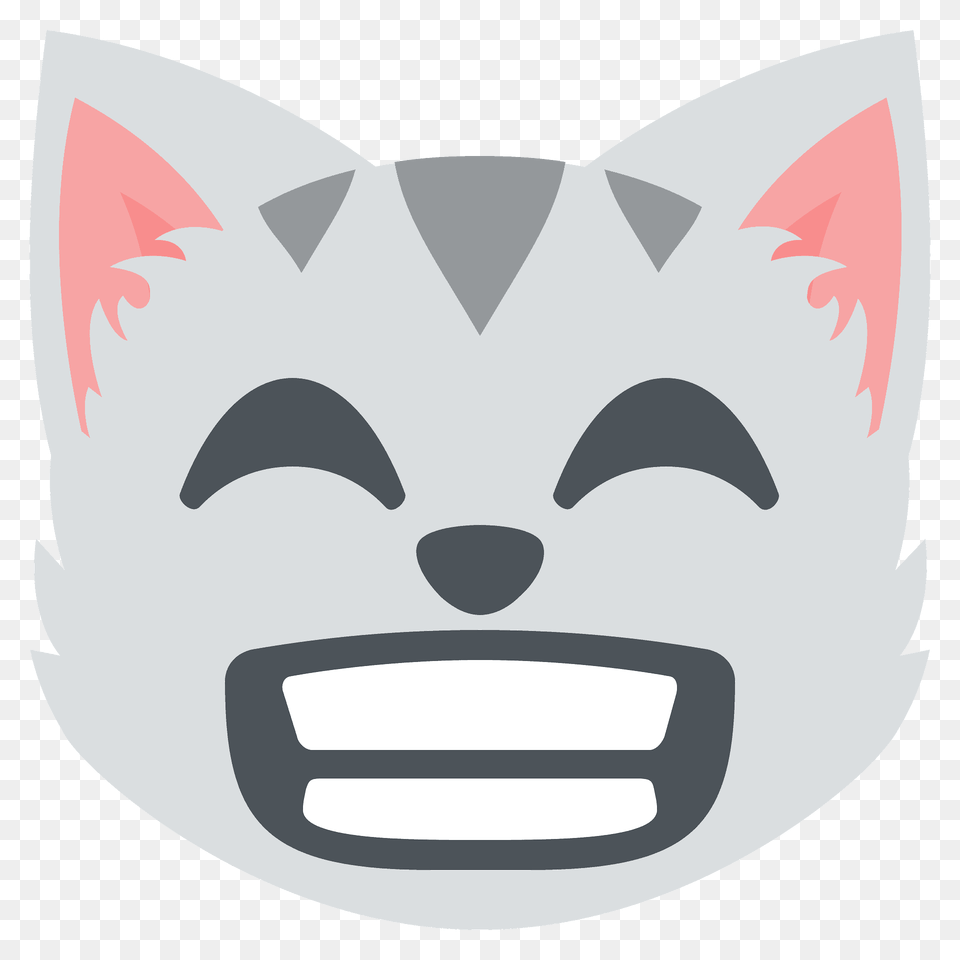 Grinning Cat With Smiling Eyes Emoji Clipart, Animal, Mammal, Pet, Fish Free Png