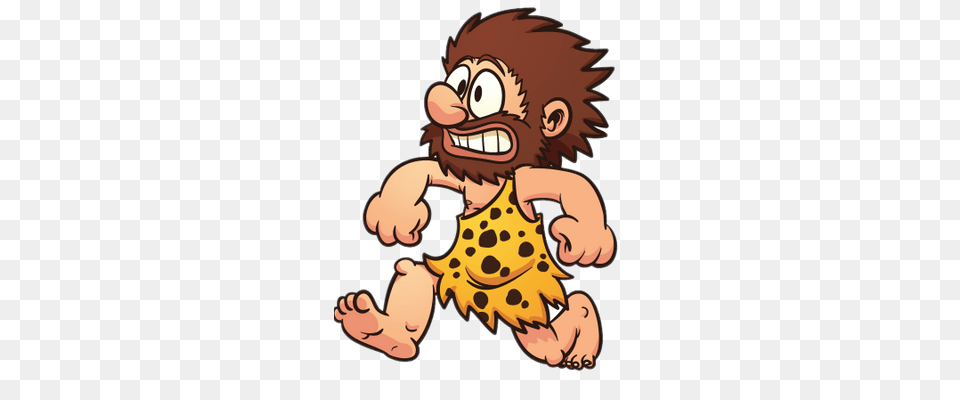 Grinning Caveman Cartoon, Baby, Person Free Transparent Png