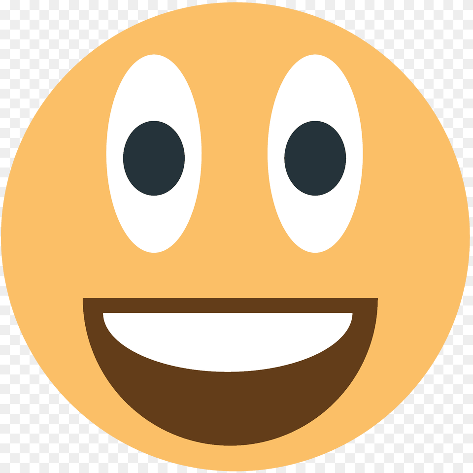 Grinning Face With Big Eyes Emoji Clipart, Astronomy, Moon, Nature, Night Free Png Download