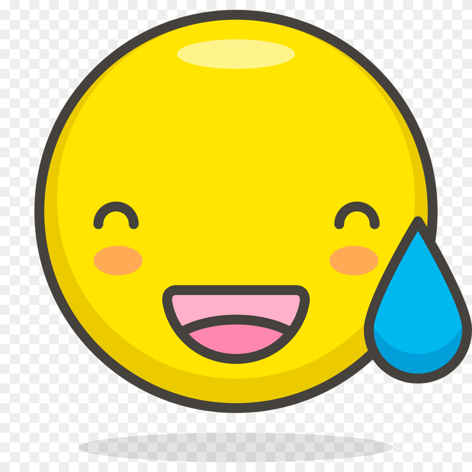 Grinning Face With Sweat Free Png
