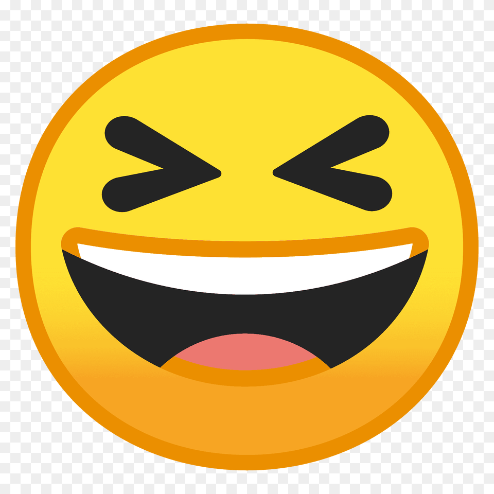Grinning Squinting Face Emoji Clipart, Disk, Outdoors Free Png