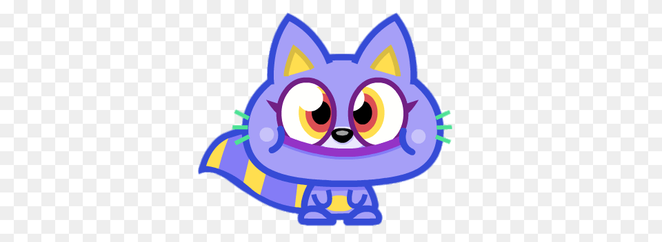 Grinny The Persuasive Pusskins Mouth Closed, Purple, Art Png Image