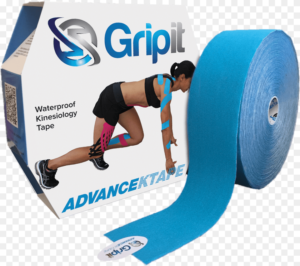 Gripit Original Ktape Elastic Therapeutic Tape, Person, Clothing, Footwear, Shoe Free Png Download