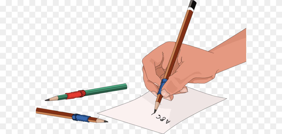 Gripperforholdingpencil Writing, Pencil, Pen Png