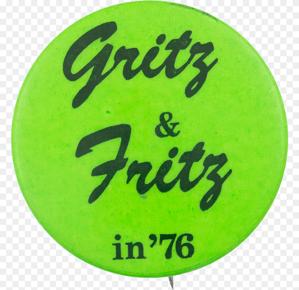 Grits And Fritz In 76 Bright Green Political Button Postcard Front And Back, Home Decor, Text Png Image