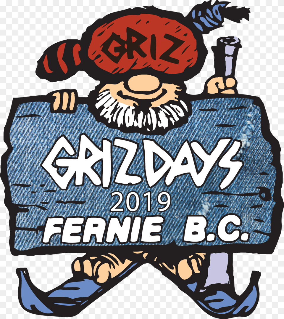 Griz Logo 2019 Fernie Griz Days 2019, Book, Comics, Publication, Advertisement Png