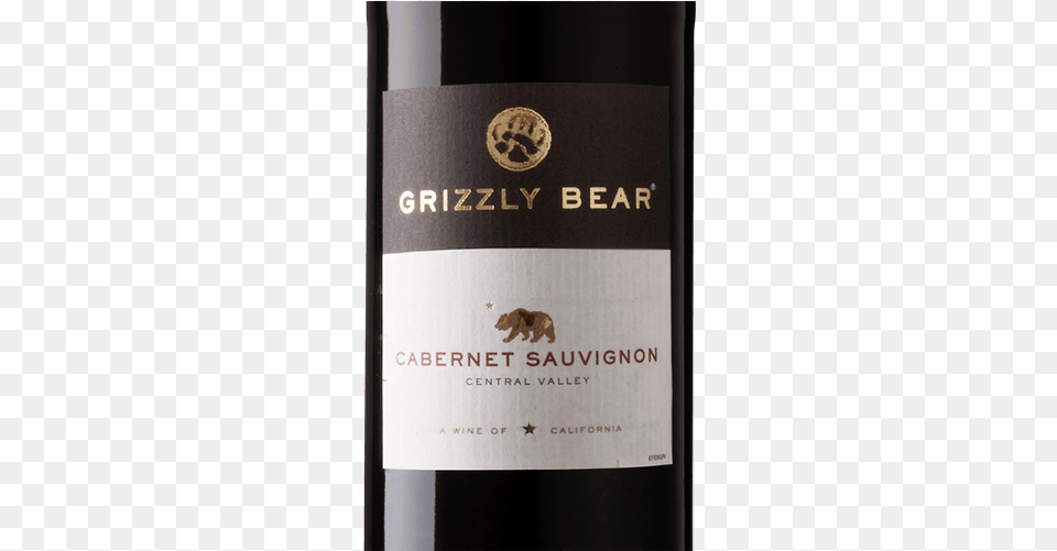 Grizzly Bear Cabernet Sauvignon, Alcohol, Wine, Liquor, Bottle Free Transparent Png