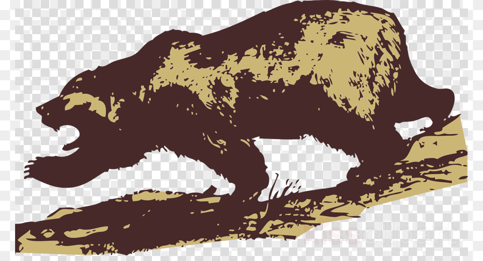 Grizzly Bear Clip Art Clipart Grizzly Bear Clip Art, Animal, Mammal, Brown Bear, Wildlife Free Png Download