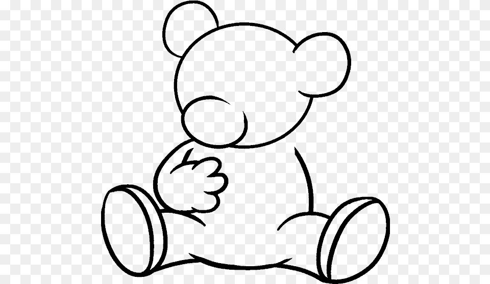 Grizzly Bear Drawing Standing Teddy Bear Draw, Gray Free Transparent Png