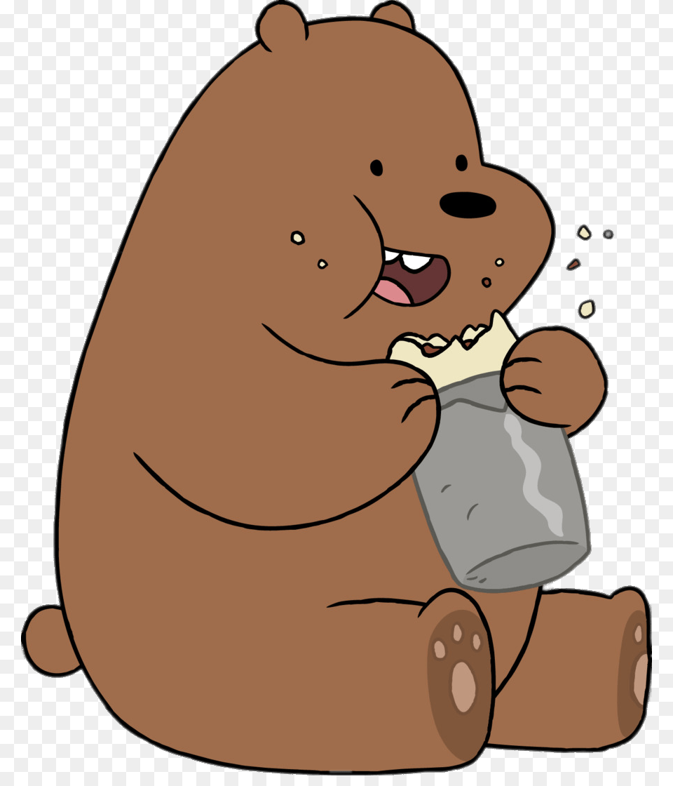 Grizzly Bear Eating, Baby, Person, Face, Head Png Image
