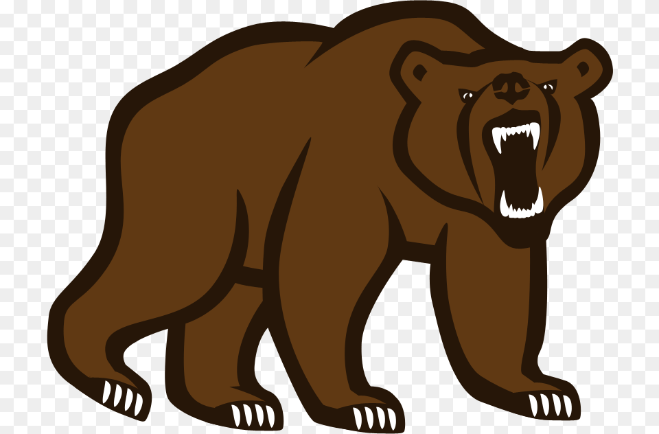 Grizzly Bear Mascot Clipart Clip Art, Animal, Brown Bear, Mammal, Wildlife Free Png