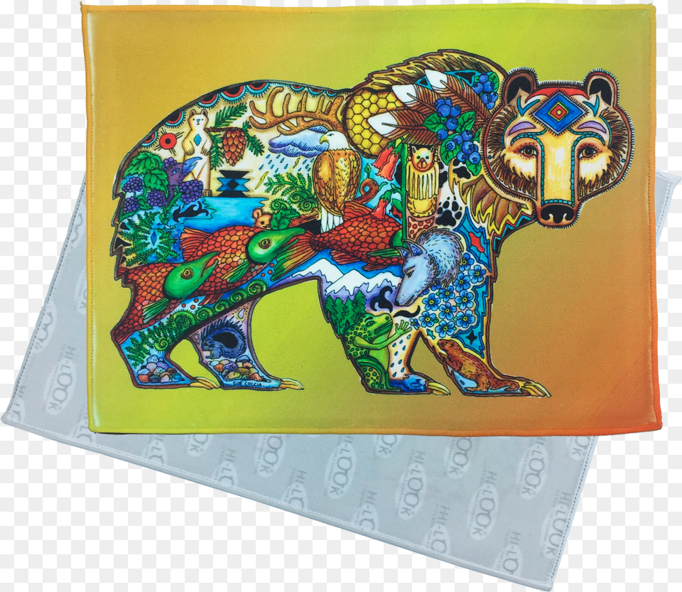 Grizzly Bear Microfiber Cleaning Clothdata Zoom Native American Spirit Animals Art Free Transparent Png