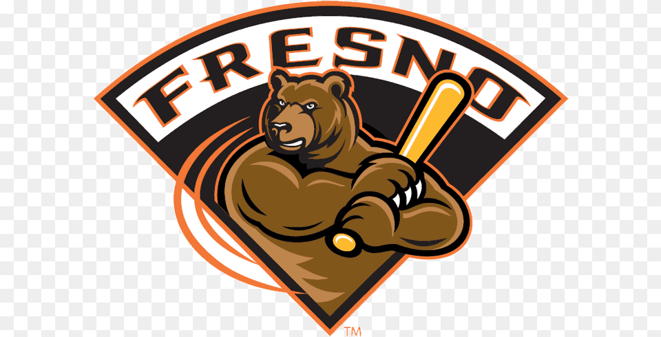 Grizzly Bear Swinging A Baseball Bat Fresno Grizzlies, People, Person, Animal, Wildlife Png Image