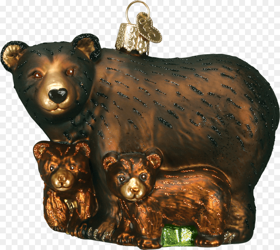 Grizzly Bear Transparent Animal Figure, Bronze, Accessories, Mammal, Wildlife Png