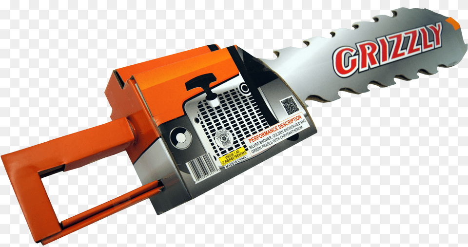 Grizzly Chainsaw Horizontal, Device, Chain Saw, Tool Free Transparent Png