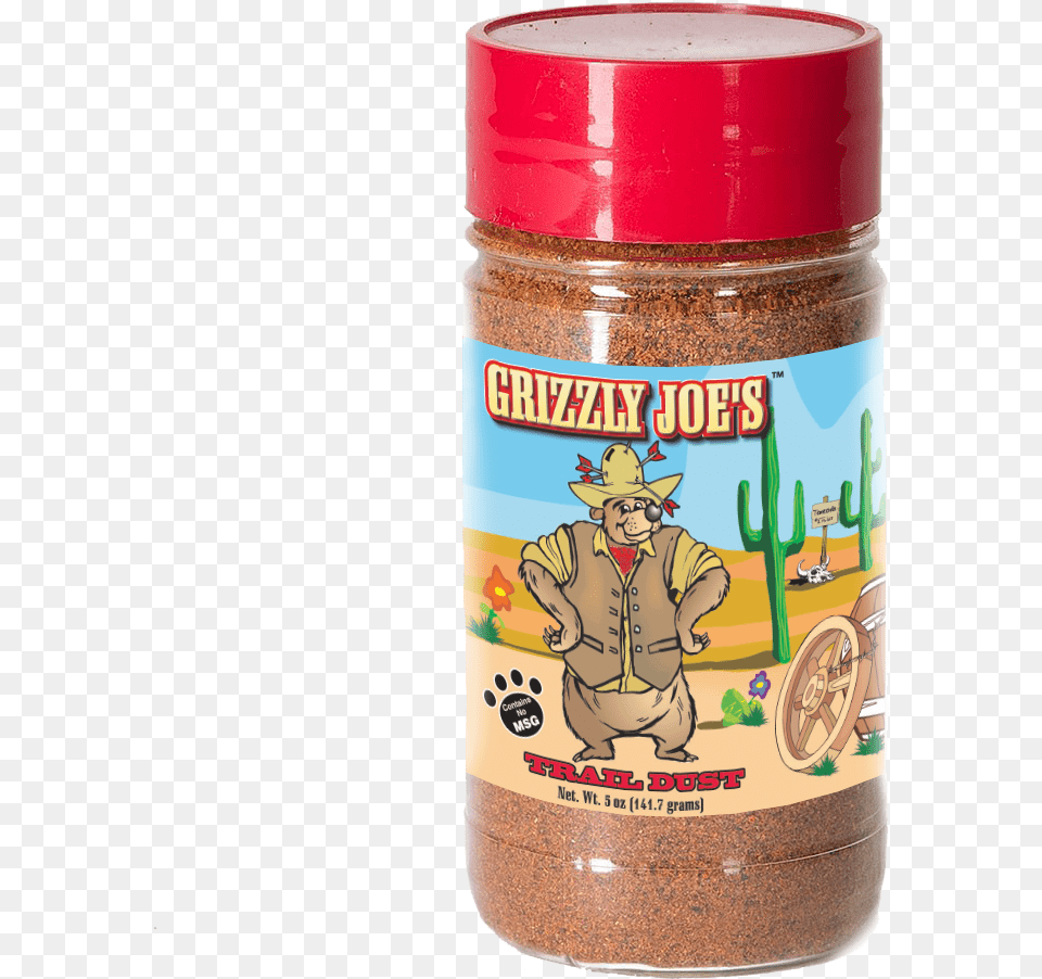 Grizzly Joes Trail Dust Dry Rub And Seasoning Grizzly Joes, Adult, Person, Man, Male Free Transparent Png
